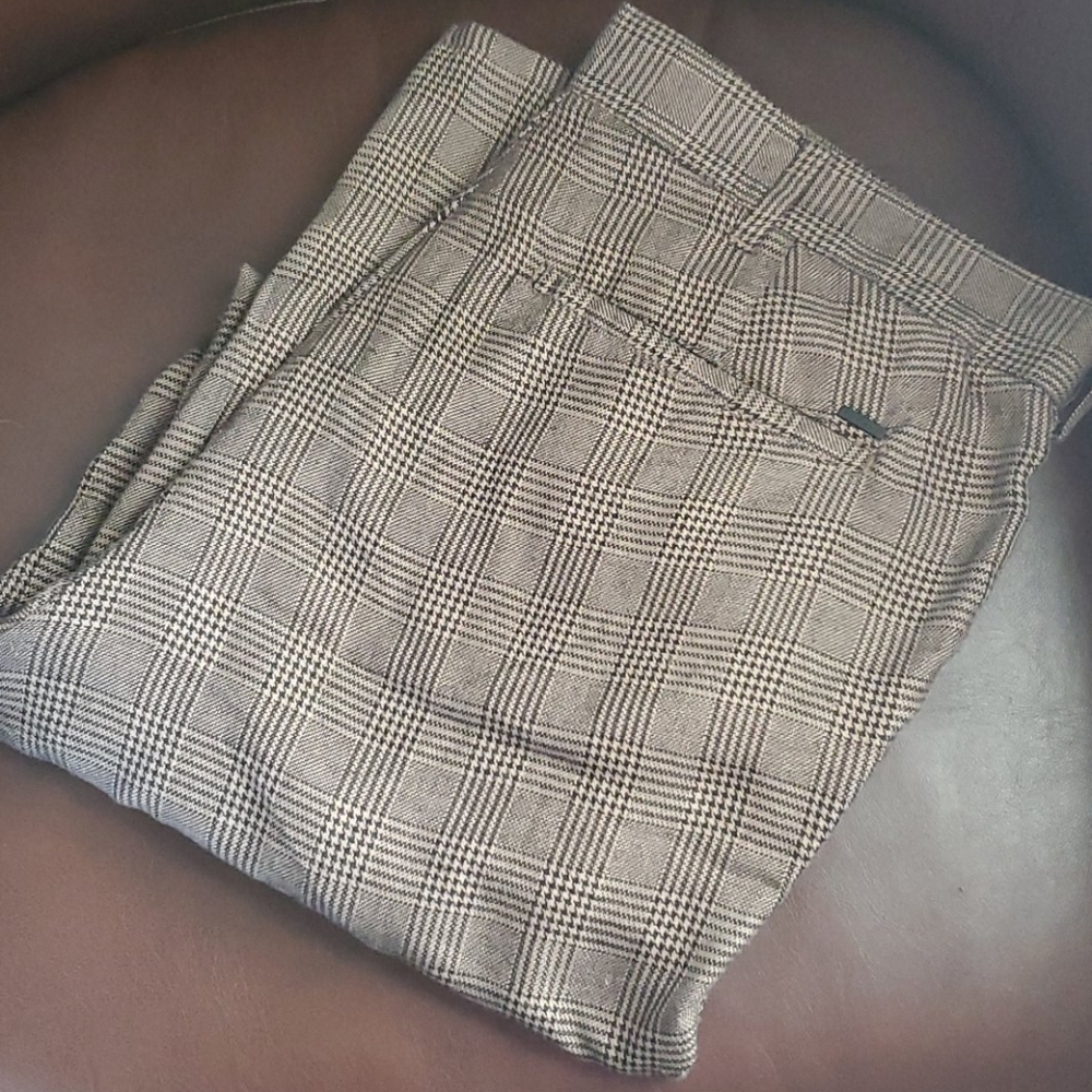 PacSun Taupe Houndstooth Pant